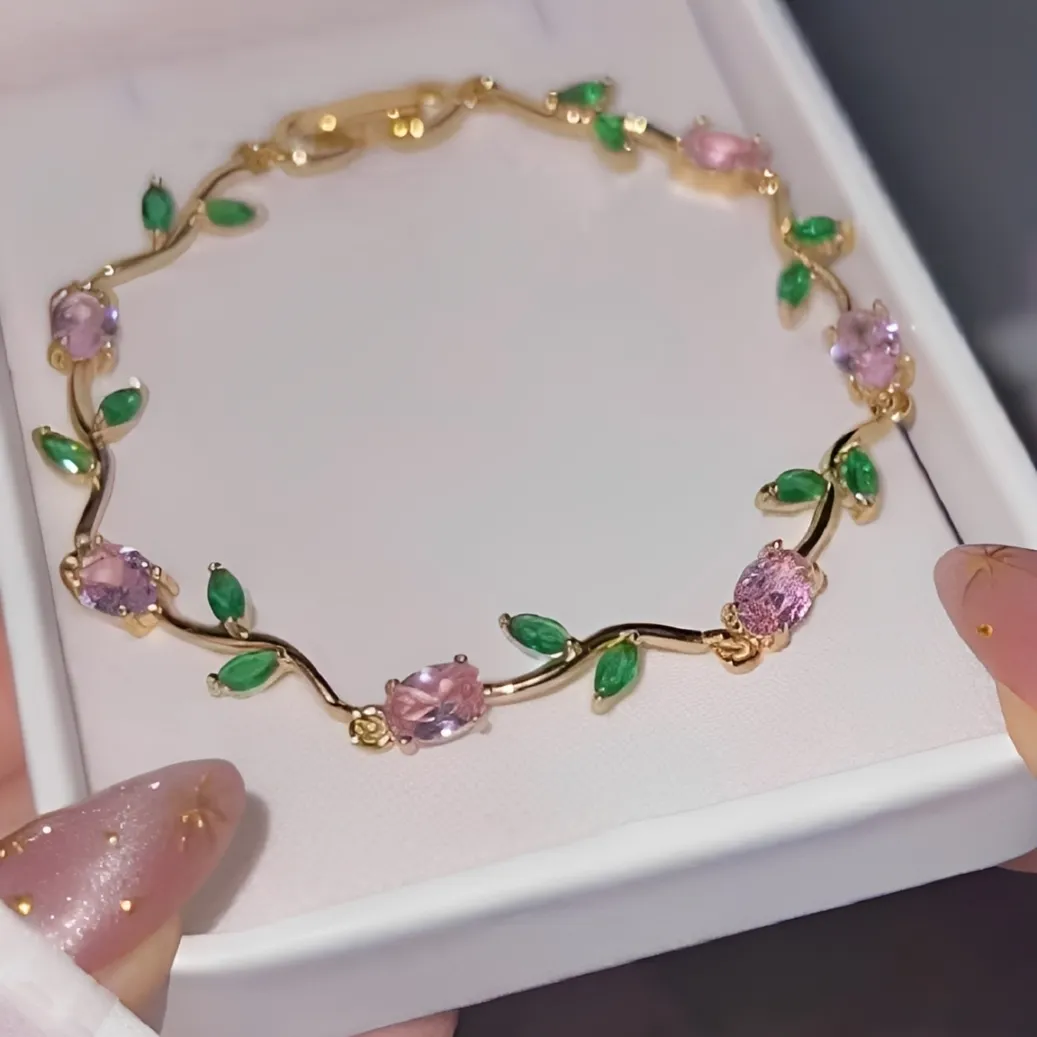 BRAZALETE TULIPANES ESPIRALES PREMIUM + PRESENTACIÓN CLÁSICA